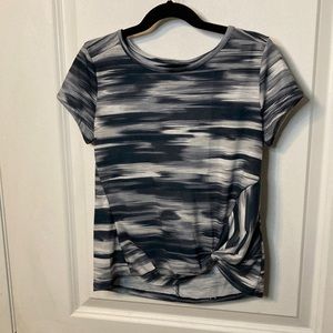 🌖SO 7/8 short sleeve black and white shirt